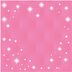Happy Valentine's Day  Greeting Card on pink background,