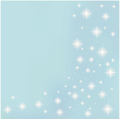 Shining stars on a blue background vector