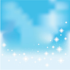 Fototapeta na wymiar Shining stars on a blue background vector