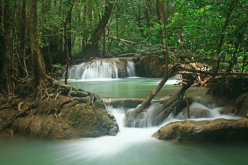 beautiful waterfall at Thi Lo Su