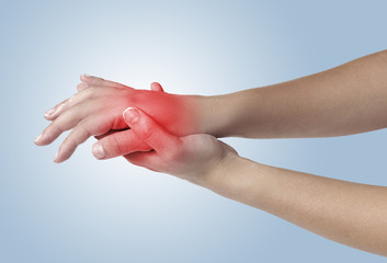 Acute pain in a woman Pain.