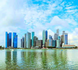Singapore downtown view