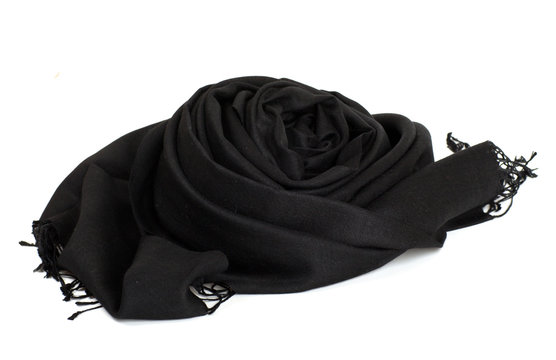 Silk Scarf Black