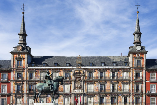 View of famous Plaza Mayor
