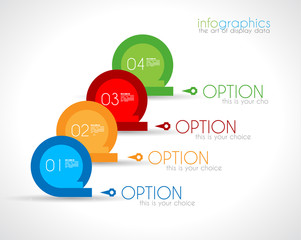 Infographic Design Template with modern flat style