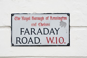 Faraday Road street sign