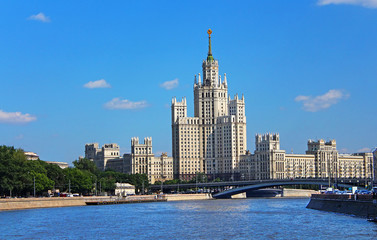 Obraz premium Stalin's Empire style building in Moscow