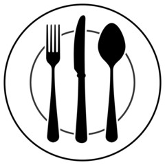 Black Cutlery Symbol