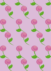 pink roses with one leaf как