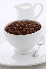 Delicious cocoa cereal