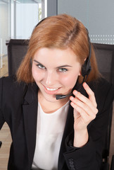 Businesswoman customer service - 58542902