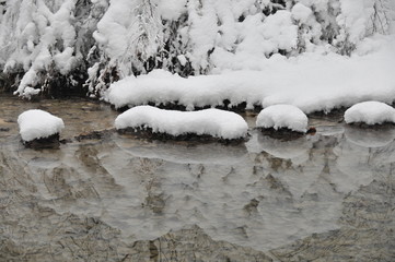 le Gualchiere con la neve