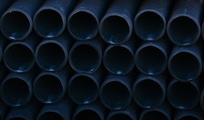 Plastic industrial pipes background
