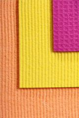 Fototapeta premium Colorful sponge foam as background texture