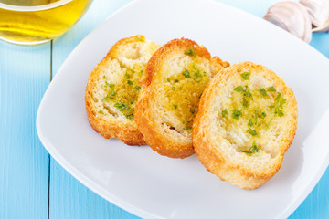 bread with garlic - Knoblauchbrot