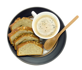 coffee and banana cake