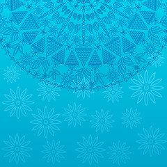 Vintage Ornament Card with Round Decor