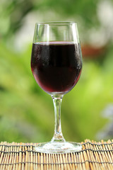 Blue grape fruit juice