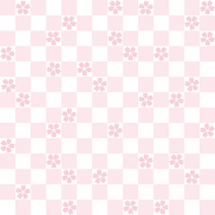 cherry blossoms 唐草模様