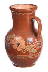 Ceramic jug isolated on white - 58546387