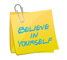 believe in yourself post illustration design