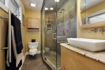 Master bath with overcounter sink