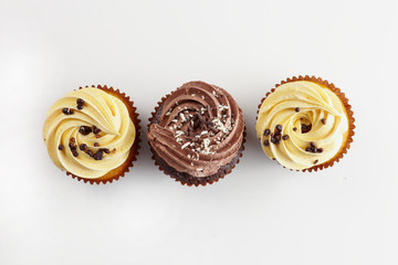 Cupcakes on the white