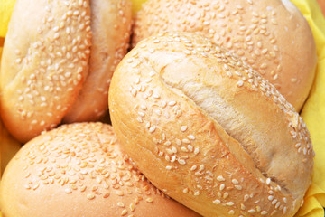 buns with sesame