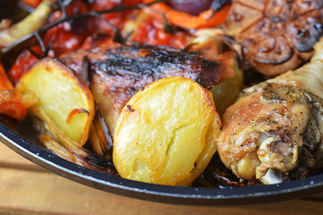 vegetables and chicken