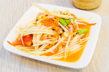Salad papaya