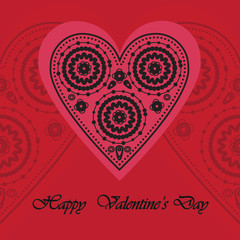 elegant card for Valentine's Day