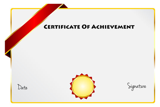Certificate Of Achievement Diploma Of Excellence Certificate