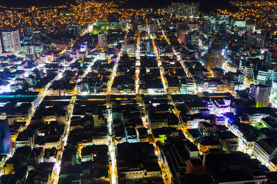 Busan city at night