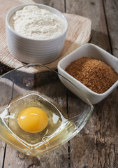 egg flour sugar