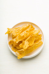 Chinese dried fish maw in the bowl