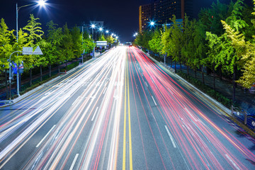 Highway at night