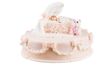 handmande birthday cake shot in a closeup scene