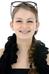 Teenager lacht