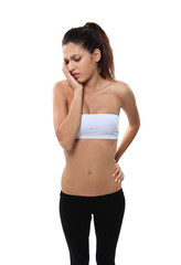 Fototapeta premium girl pain gesture