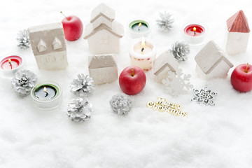 ホワイトクリスマス　オーナメント　飾り