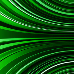 Abstract warped green stripes colorful background