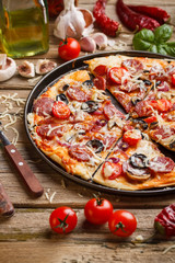 Delicious italian pizza