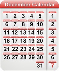 Celendar December