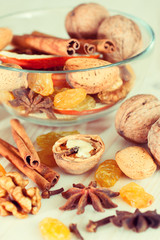 Christmas baking ingredients