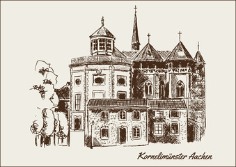 Obraz premium Kornelimünster Münster Aachen