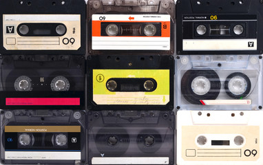Cassette tapes background