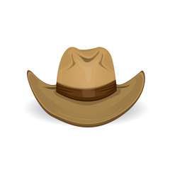 cowboy hat. vector illustration.