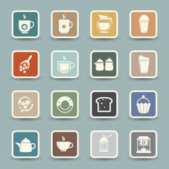 Coffee and tea Icons