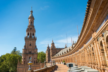 Fototapeta premium Seville Spain Plaza de Espana