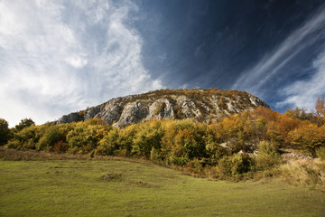 Colorful mountain scenes
